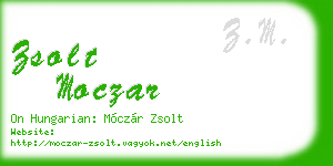 zsolt moczar business card